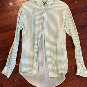 Polo Ralph Lauren Light Green Striped Shirt